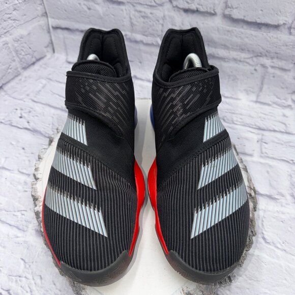 adidas Harden B/E 3 Boys Size 6.5 Black Red Blue Basketball Shoes Sneakers EUC - Picture 2 of 15